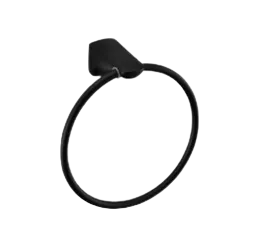 Towel ring in matt black