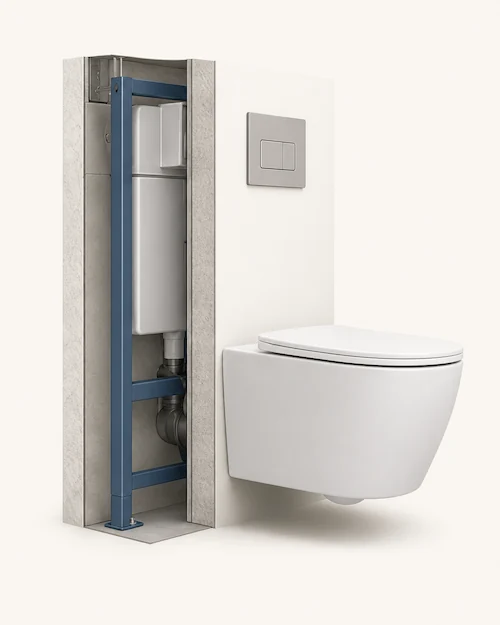 wall hung toilet profile
