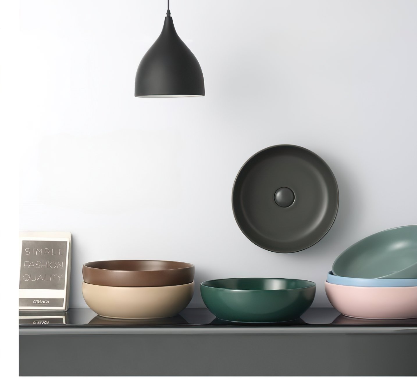 matt color bathroom basin-banner