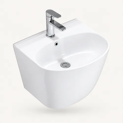 4152-gloss white wall hung basin