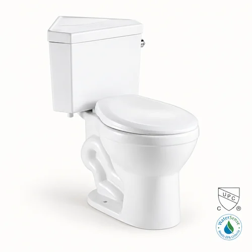 918C-cUPC two-piece corner toilet with single flush